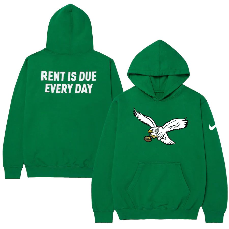 Men 2023 NFL Philadelphia Eagles green Sweatshirt style 10311->philadelphia eagles->NFL Jersey